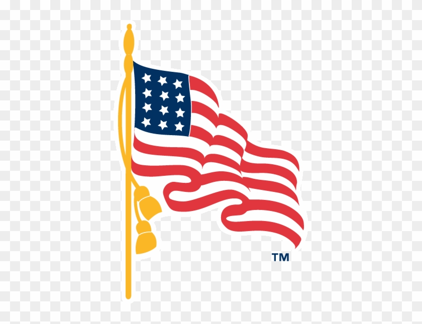 Flag Logos Rh Logolynx Com Us Flag Logos Free Download - American Flag On Pole #1048329