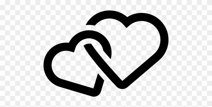 Heart Icon - Two Hearts Icon Png #1048361