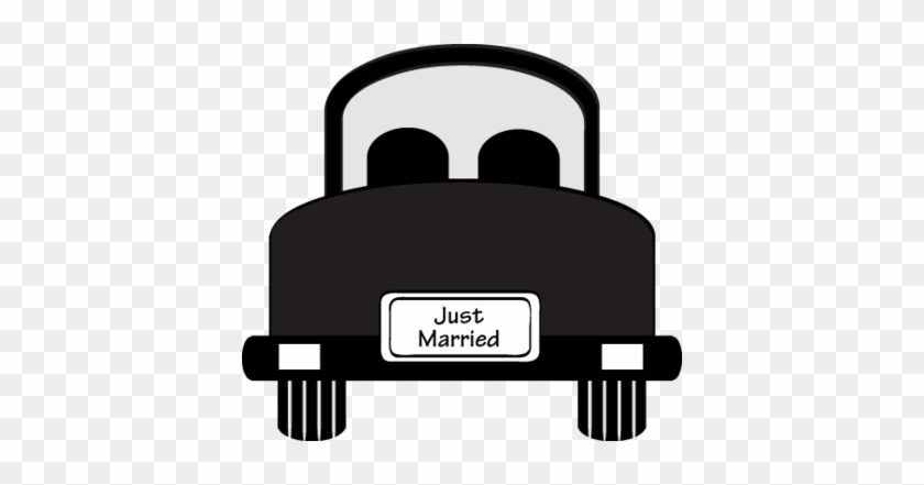 Marriage Announcement Cliparts - Just Married Car Clipart Png #1048380
