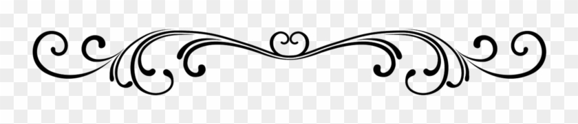 Scroll Page Divider Clipart 4 By John - Border Line Without Background #1048762