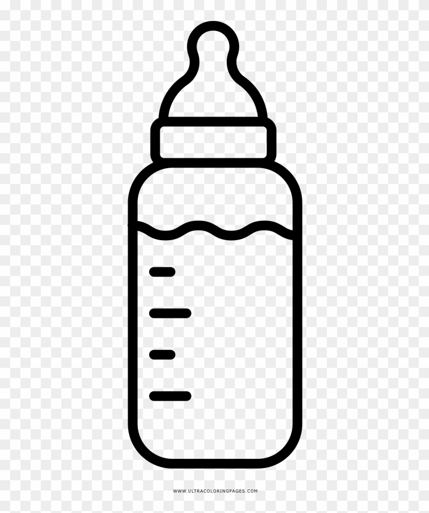 Baby Bottles Drawing Coloring Book Infant - Biberon Para Colorear #1048887