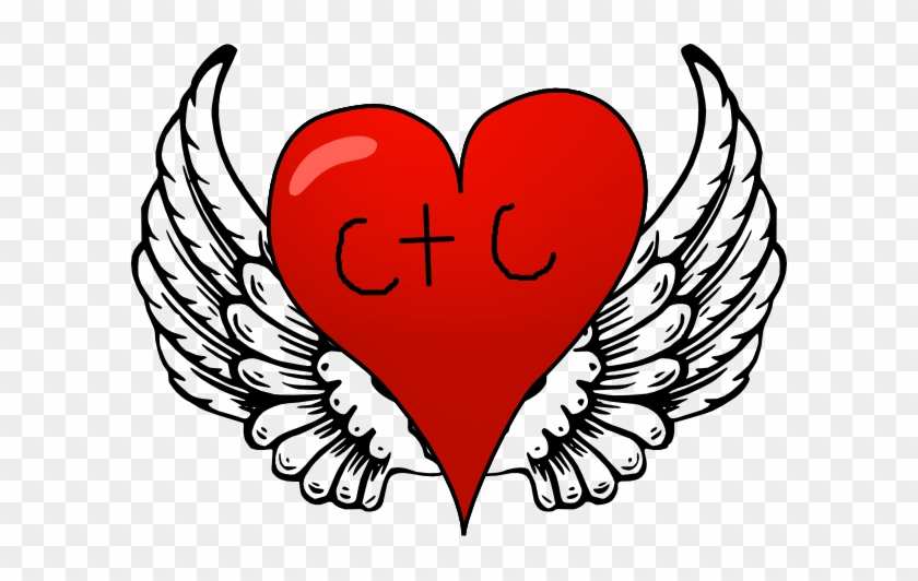 This Free Clip Arts Design Of Heart Png - Angel Wings Clip Art #1049366