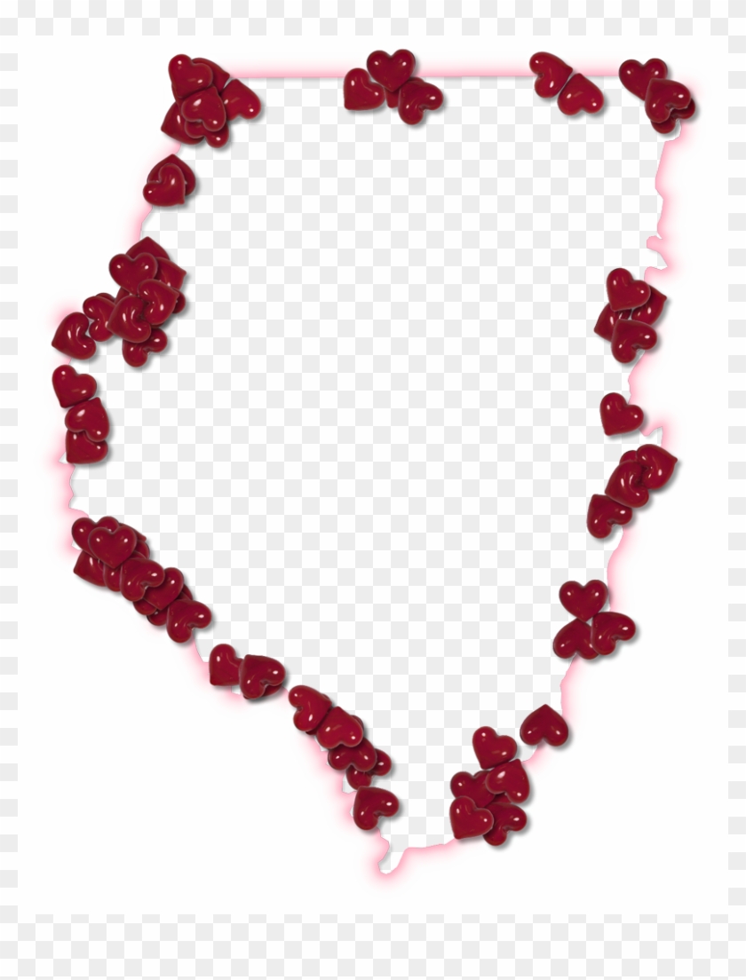 A Map Of Dixie With A Pink Glow Outline And Randomly - Doily #1049554