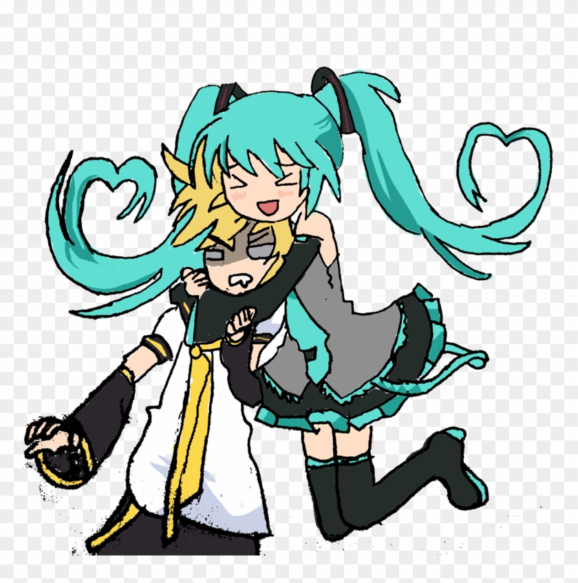 Miku And Len By Cyberlaserlugia - Cartoon #1049871