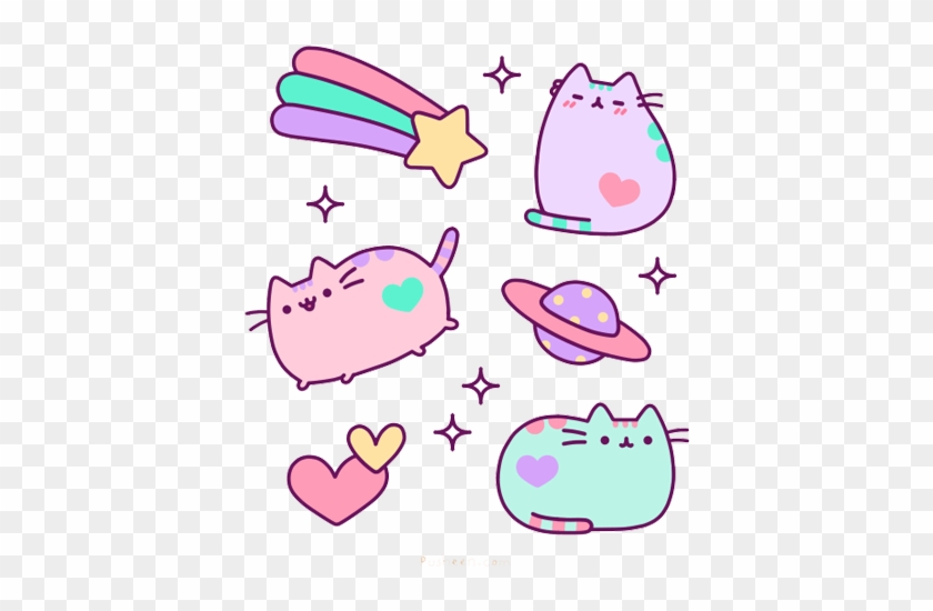Cat, Kawaii, And Overlay Image - Pastel Pusheen #1050084