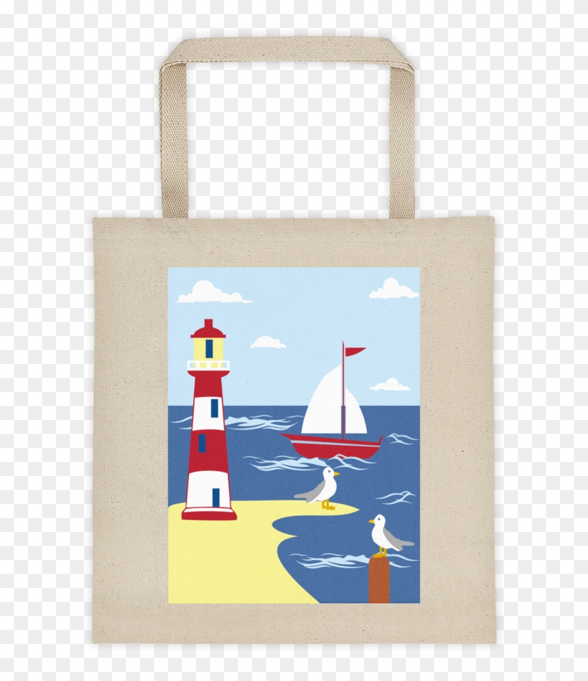 Lighthouse Seaside Scene 2400px Mockup Natural Original - Personalisierter Geburts-datums-leuchtturm U. Kinderwagendecke #1050114