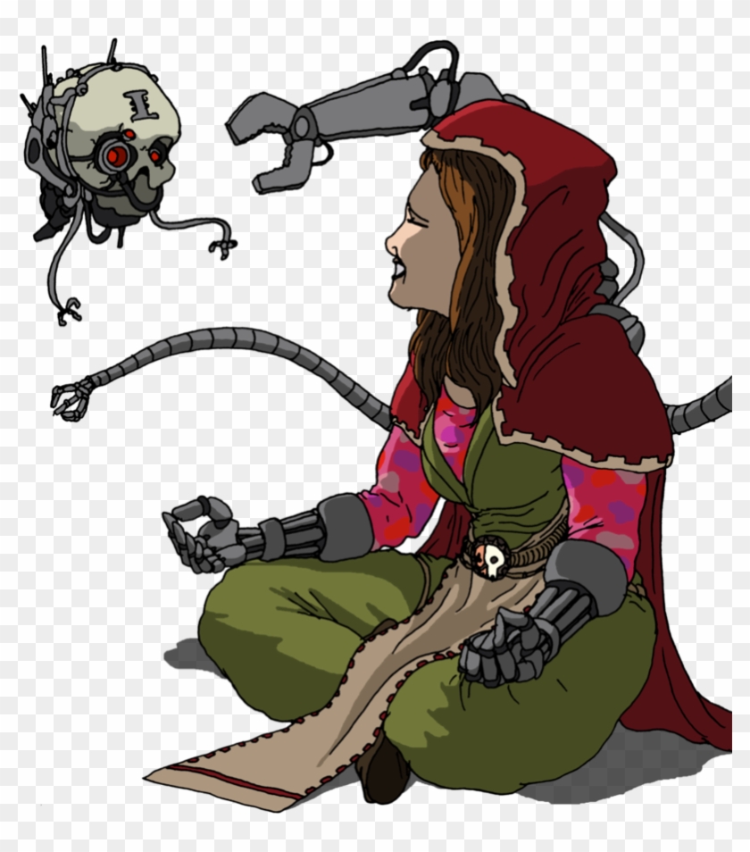 Kaylee With A Servo-skull By Augori - Cute 40k Servo Skull #1050567