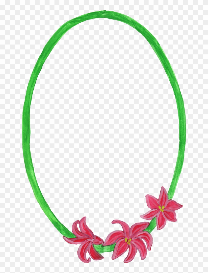 Watercolor Painting Flower - Circle #1050631