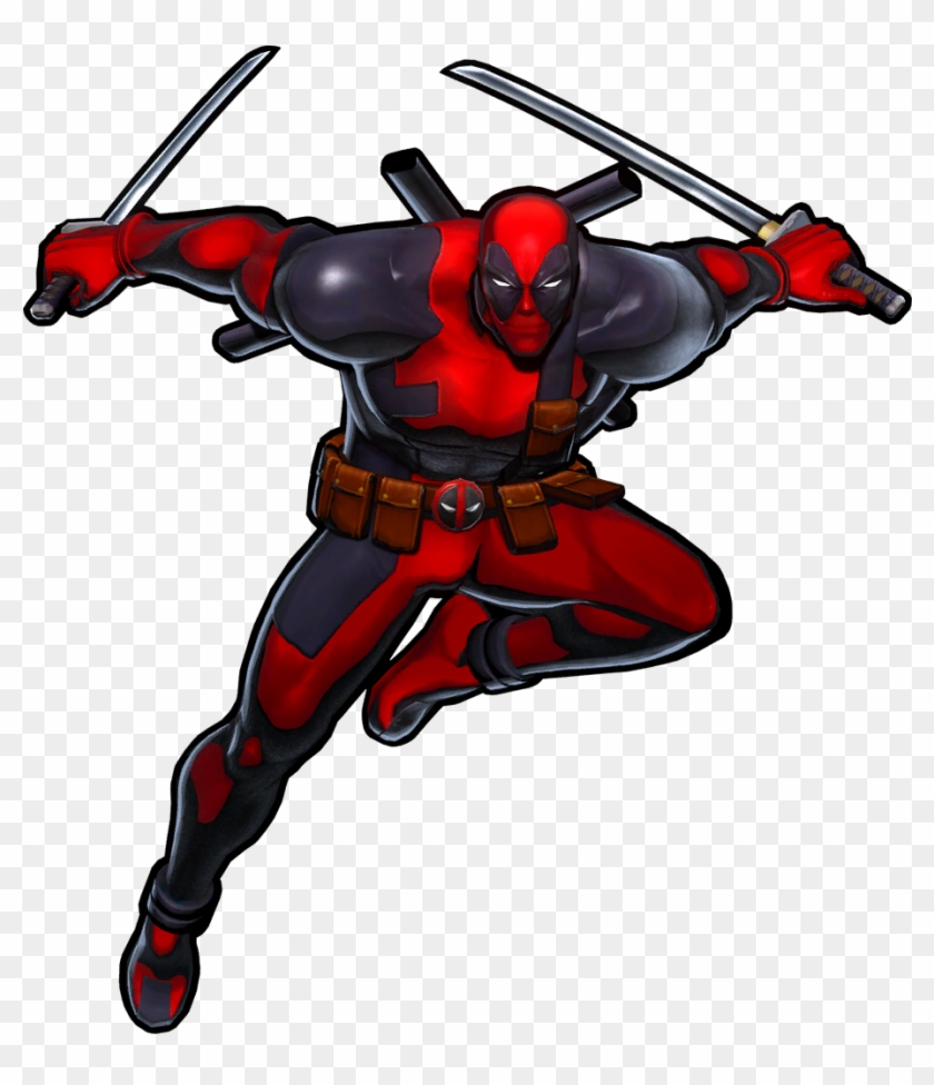 Deadpool Marvel Vs Capcom 3 Winpose Render Art - Deadpool Marvel Vs Capcom #1050808