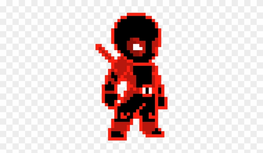 Deadpool - Raster Quadratischer Magnet #1050859