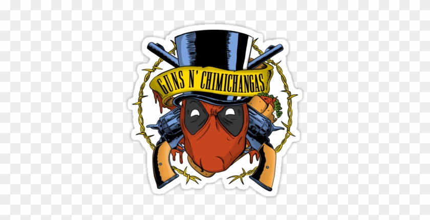 Deadpool Funny - Guns N Chimichangas Tablet - Ipad Air 1 (horizontal) #1050887
