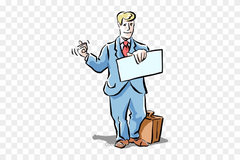 Businessman Royalty Free Vector Clip Art Illustration - Regulatory Compliance #1052023