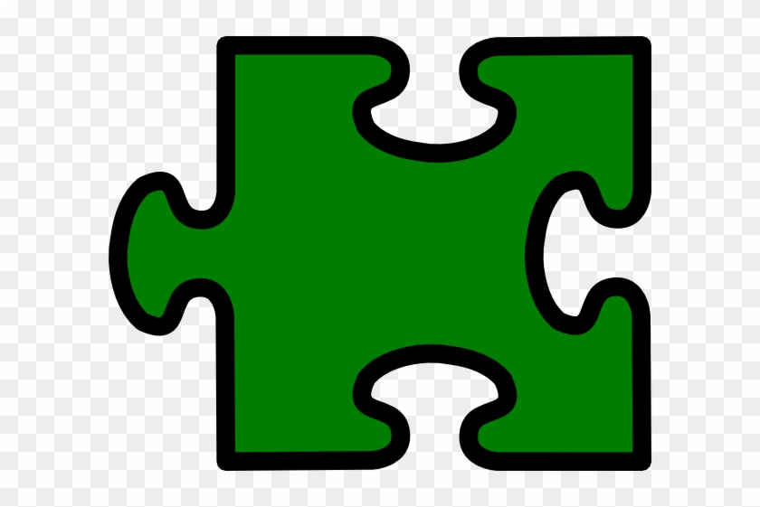 Green No Shadow Puzzle Clip Art - Clip Art #1052779