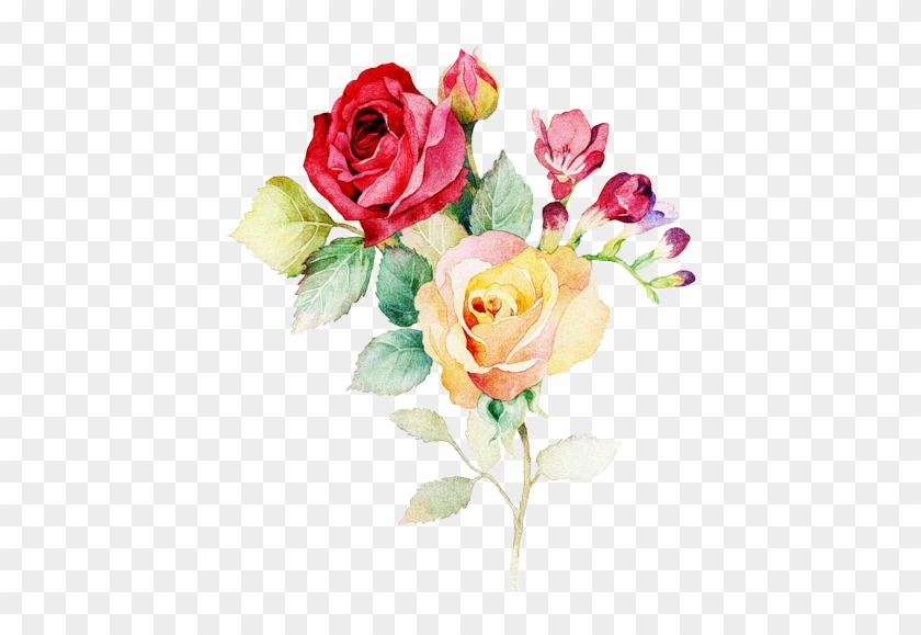0 7c19c 708660f4 L - Rose Watercolor Painting Png #1053208