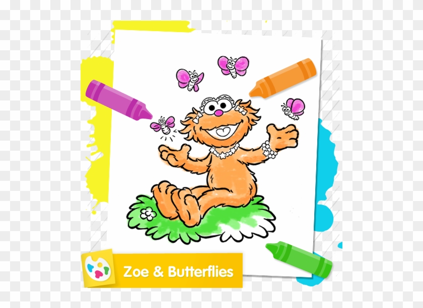 Sesame Street - Zoe Coloring Pages #1053494