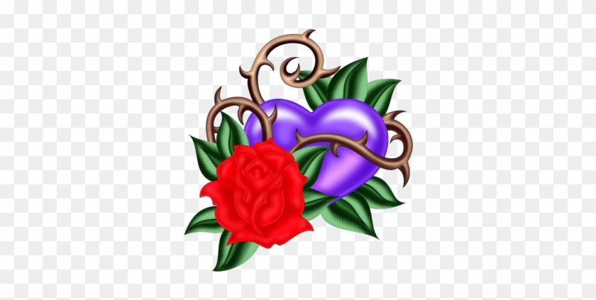 El Thorn Heart Red - Clip Art #1054224