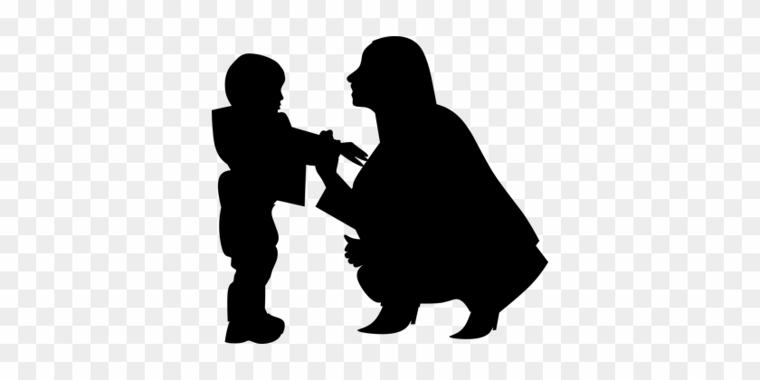 Silhouette, Mothers Day, Woman - Transperent Mother And Son #1054628