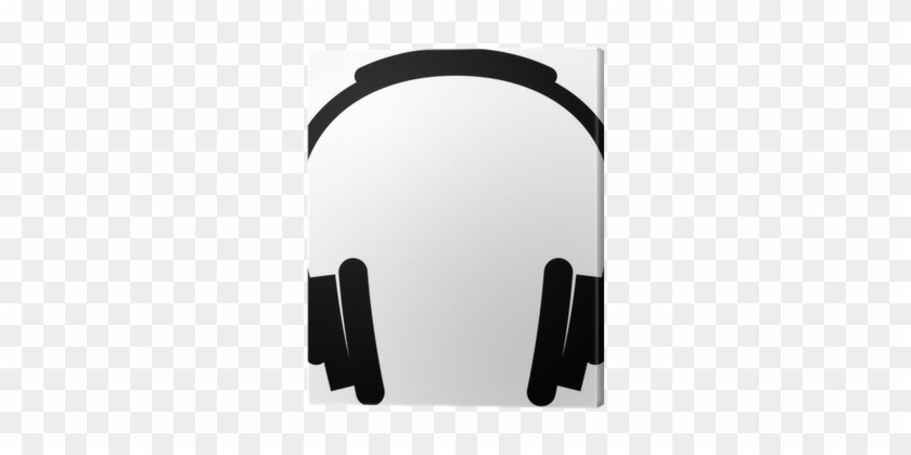 Dj Headphones Vector Illustration Canvas Print • Pixers® - Headphones Dj Vector #1054746