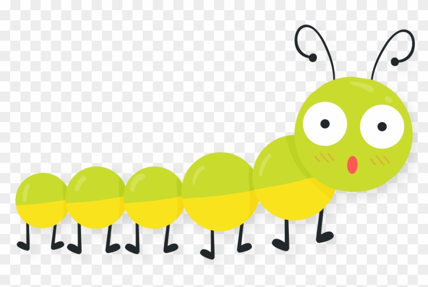 Spring Cartoon Caterpillar Vector Material - Cartoon Spring Images Png #1055085