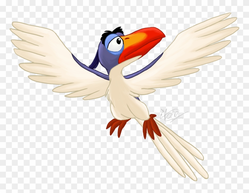 Zazu By Kingsimba - Zazu Lion King Flying #1055184