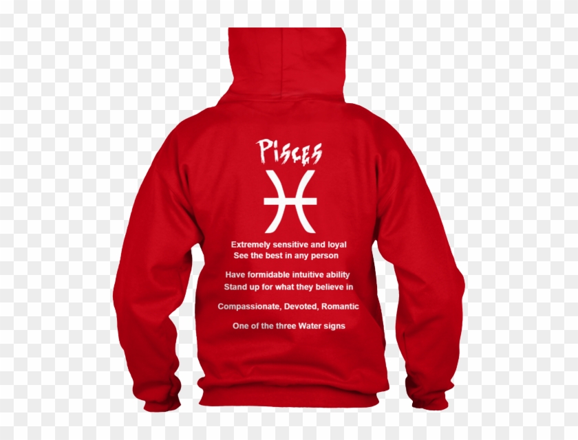 Pisces Hoodie Red - Chef A - I'm So You Can Go Ahead And Assume Never Gildan #1055301