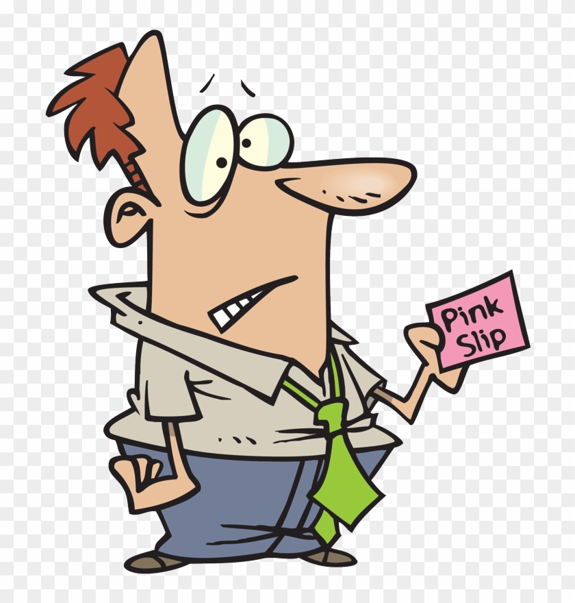 Pink Slip Cartoon #1055576