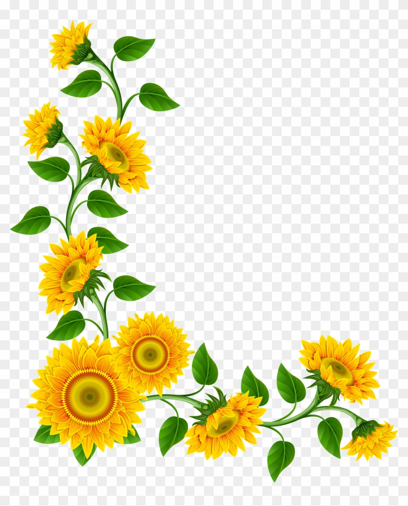 21 Best Free Sunflower Clipart Borders - Good Morning Suvichar Hindi #1055969
