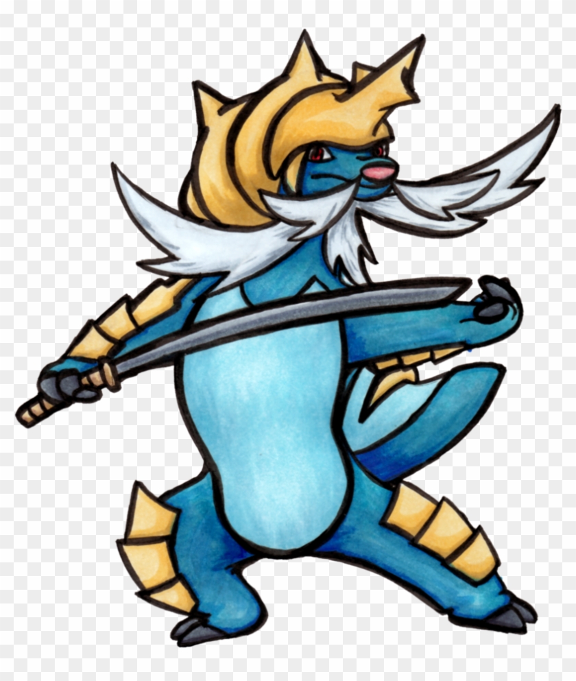 Katana-wielding Samurott By Roymbrog - Samurott #1056142
