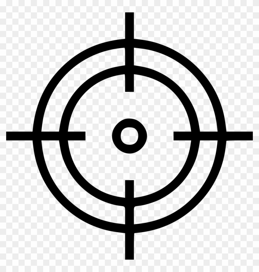 Crosshair Aim Shoot Target Goal Hit Comments - Crosshairs Vector #1056261