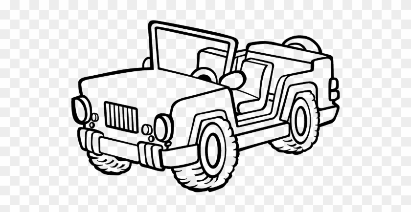 Jeep Coloring Page - Desenho De Jipe Para Colorir #1056295