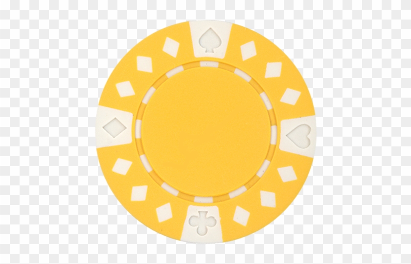 Clay Composite Diamond Suited Poker Chips 50 - Circle #1056337