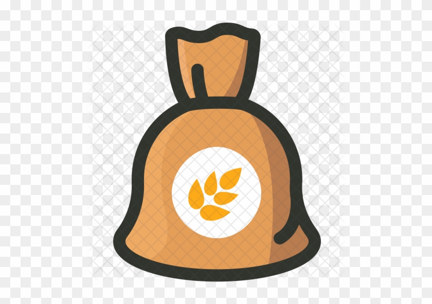 Sack Icon - Sack Of Rice Vector Png #1056620