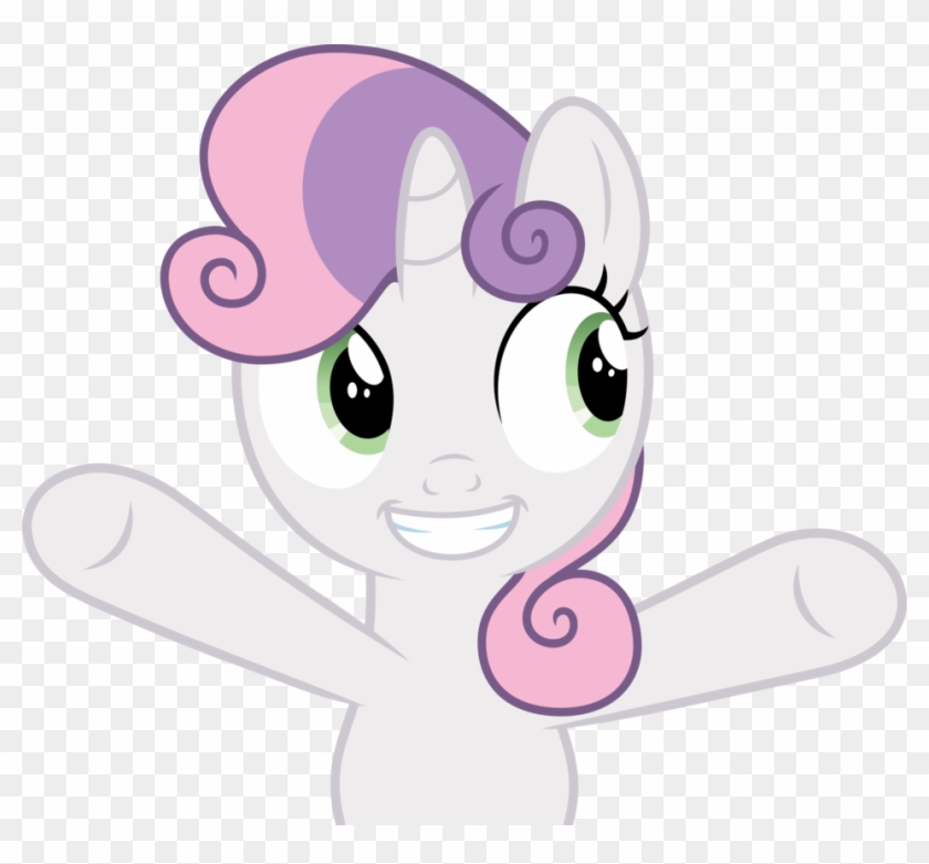 Mlp Fim Sweetie Belle Vector By Luckreza8 - Spike Mlp & Teddy Bear #1057184