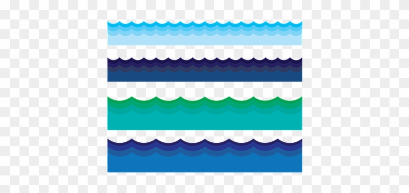 Water Border Water Waves Ocean Sea Frame B - Bordas De Onda Png #1057563