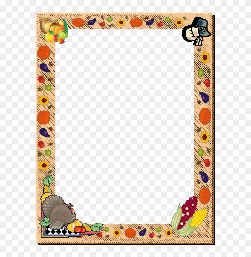Thanksgiving Day Border Clipart - Thanksgiving Page Borders Free #1057846