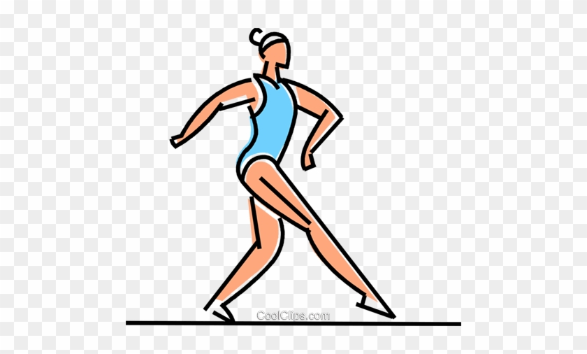 Gymnast Performing On The Balance Beam Royalty Free - Gymnast Performing On The Balance Beam Royalty Free #1058122