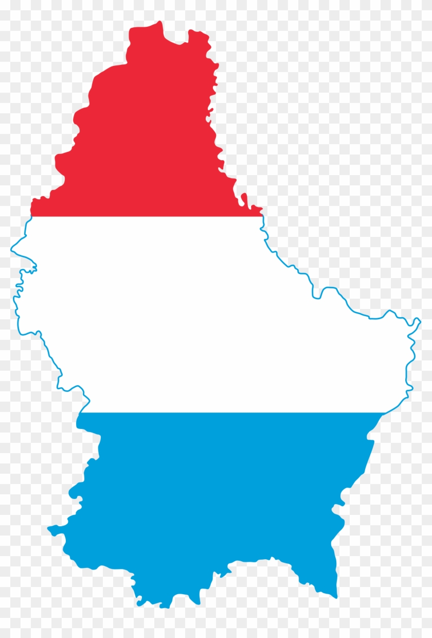 Luxembourg - Luxembourg Flag Map #1058150