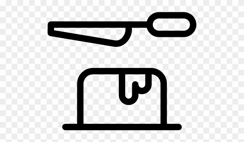Knife And Butter Free Icon - Icono Mantequilla #1058511