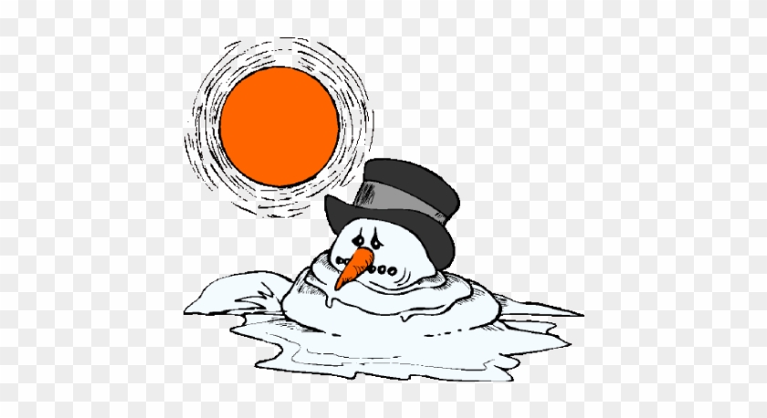 Melting Snowman Clipart #1058728