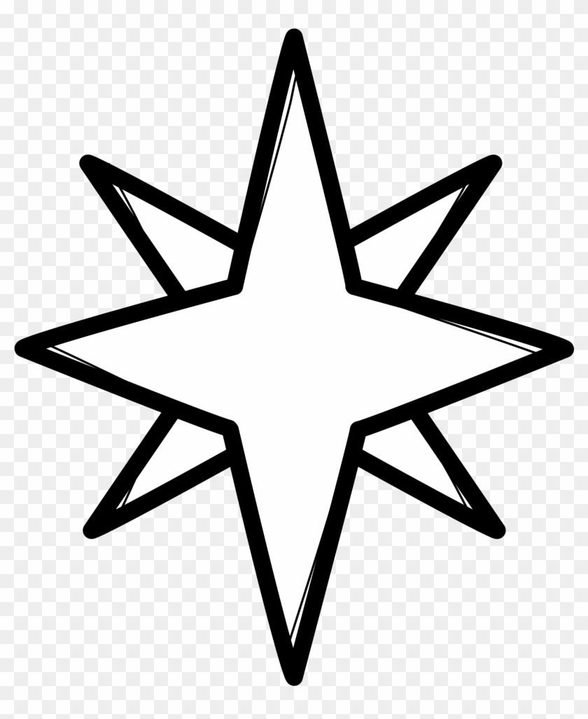 Print, Color, And Cut Out And Put On Top Of The Stable - Wind Rose Vector #1059189