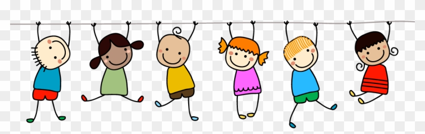Children's Activity Center - Kids Hanging Cartoon #1059409