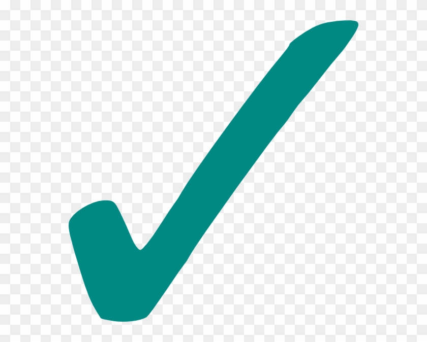 Check Grey Clip Art At Clker - Teal Check Mark Png #1060111