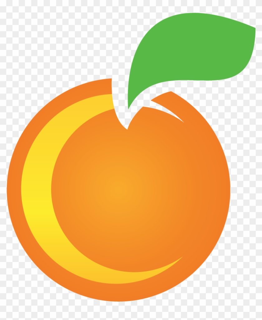   Orange With A Leaf #1060264