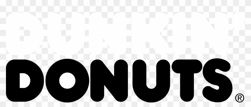 Dunkin' Donuts Logo Black And White - Circle #1060565