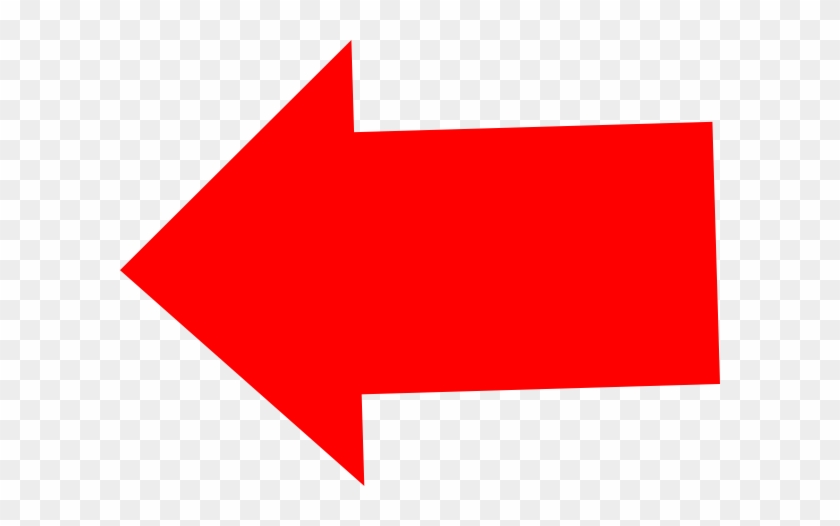 High Quality Affected Red Left Arrow Transparent Background - Transparent Background Red Arrow Png #1060970