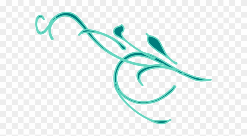 Green Leaf Swirl Clip Art At Clipart - Clip Art #1061108