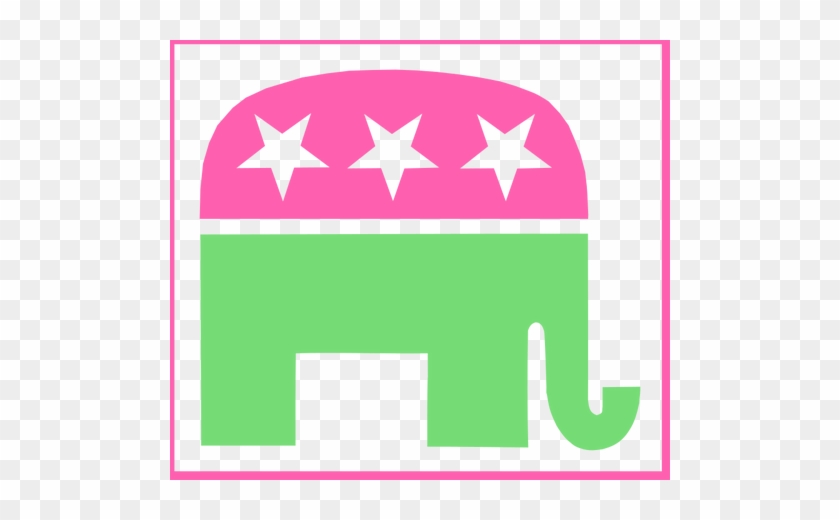 Gajah Transparan - Lilly Pulitzer Republican Elephant #1061290