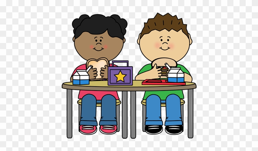 Lunchroom Clipart - Kids Eating Clipart #1061590