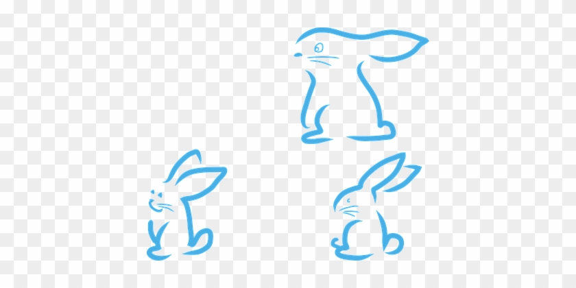 Hare Easter Rabbit Animal Easter Bunny Abs - 兔子 抽象 #1061671