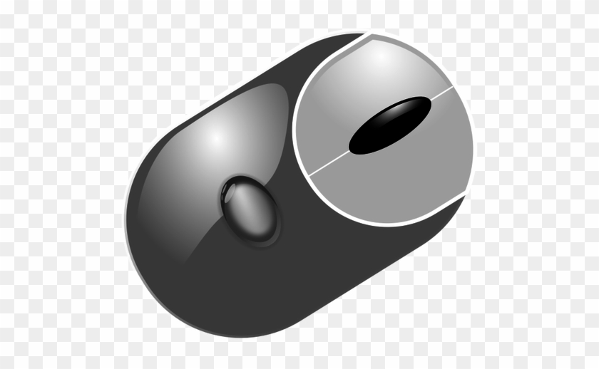 Photorealistic Grayscale Computer Mouse Vector Clip - Cartoon Computer Mouse #1061960